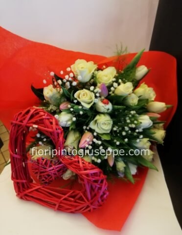 composizione di rose